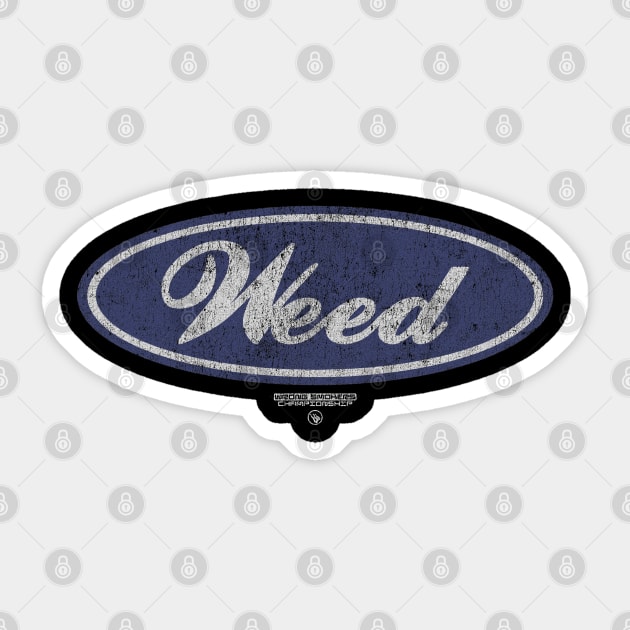 Oval Emblem Sticker by Wrongteeshirt